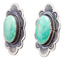 Load image into Gallery viewer, Navajo Native American Variscite Earrings by Michael and Rosita Calladitto SKU232273