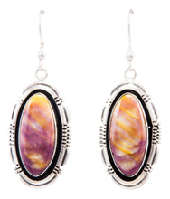 Load image into Gallery viewer, Navajo Native American Spiny Oyster Shell Earrings by Marvin McReeves SKU232321