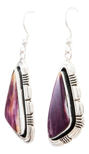 Navajo Native American Spiny Oyster Shell Earrings by Marvin McReeves SKU232322