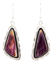 Load image into Gallery viewer, Navajo Native American Spiny Oyster Shell Earrings by Marvin McReeves SKU232322