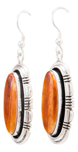 Navajo Native American Spiny Oyster Shell Earrings by Marvin McReeves SKU232324