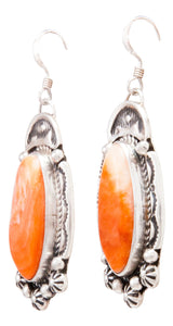 Navajo Native American Spiny Oyster Shell Earrings by Delbert Delgarito SKU232329