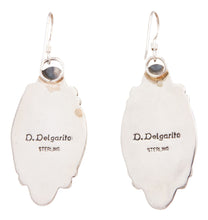 Load image into Gallery viewer, Navajo Native American Spiny Oyster Shell Earrings by Delbert Delgarito SKU232339
