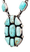 Load image into Gallery viewer, Navajo Native American Kingman Turquoise Necklace by Bea Tom SKU232567