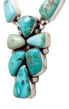 Load image into Gallery viewer, Navajo Native American Blue Moon Turquoise Necklace by Bea Tom SKU232568