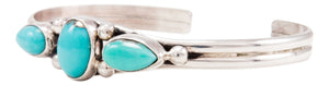Navajo Native American Turquoise Mountain Turquoise Bracelet by Endito SKU232580