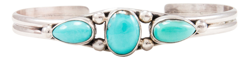 Navajo Native American Turquoise Mountain Turquoise Bracelet by Endito SKU232580