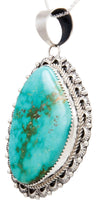 Load image into Gallery viewer, Navajo Native American Royston Turquoise Pendant Necklace by Livingston SKU232591