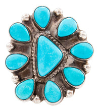 Load image into Gallery viewer, Navajo Native American Kingman Turquoise Ring Size 6 3/4 by Cowboy SKU232620