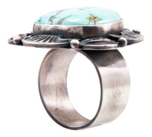 Load image into Gallery viewer, Navajo Native American Kingman Turquoise Ring Size 7 3/4 by Clark SKU232633