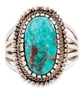 Navajo Native American Turquoise Mountain Turquoise Ring Size 11 SKU232645