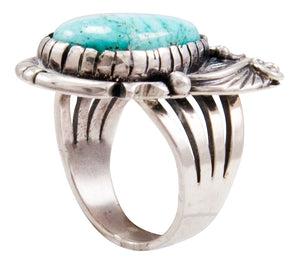 Navajo Native American Kingman Turquoise Ring Size 6 1/2 by Jay Delgarito SKU232646