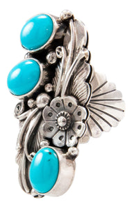 Navajo Native American Sleeping Beauty Turquoise Ring Size 6 3/4 by Jimmy Lee SKU232650