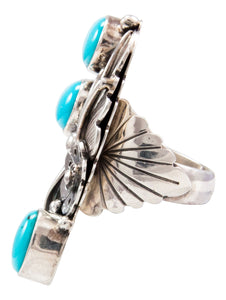 Navajo Native American Sleeping Beauty Turquoise Ring Size 6 3/4 by Jimmy Lee SKU232650