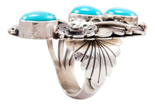 Load image into Gallery viewer, Navajo Native American Sleeping Beauty Turquoise Ring Size 6 3/4 by Jimmy Lee SKU232650
