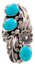 Load image into Gallery viewer, Navajo Native American Sleeping Beauty Turquoise Ring Size 6 3/4 by Jimmy Lee SKU232650