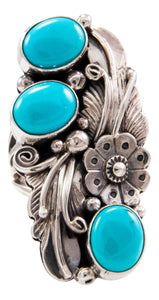 Navajo Native American Sleeping Beauty Turquoise Ring Size 6 3/4 by Jimmy Lee SKU232650