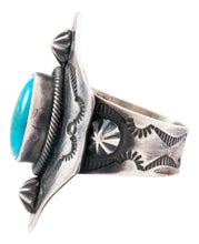 Load image into Gallery viewer, Navajo Native American Turquoise Mountain Turquoise Ring Size 10 3/4 SKU232657