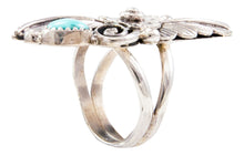Load image into Gallery viewer, Navajo Native American Kingman Turquoise Ring Size 7 1/4 by Lee SKU232662