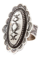 Load image into Gallery viewer, Navajo Native American Stamped Sterling Silver Ring Size 6 1/2 by Platero SKU232688
