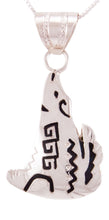 Load image into Gallery viewer, Navajo Native American Sterling Silver Coyote Pendant Necklace by Mariano SKU232820