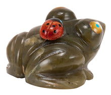 Load image into Gallery viewer, Zuni Native American Serpentine Frog Fetish Carving by Lunasee SKU232860