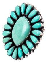 Load image into Gallery viewer, Navajo Native American Sonora Turquoise Cluster Ring Size 8 3/4 SKU232862