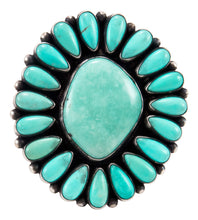 Load image into Gallery viewer, Navajo Native American Sonora Turquoise Cluster Ring Size 8 3/4 SKU232862