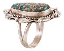 Load image into Gallery viewer, Navajo Native American Candelaria Turquoise Ring Size 10 by B Lee SKU232963