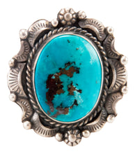 Load image into Gallery viewer, Navajo Native American Kingman Turquoise Ring Size 9 3/4 by B Lee SKU232965