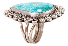 Load image into Gallery viewer, Navajo Native American Candelaria Turquoise Ring Size 9 1/2 by Lee SKU232967