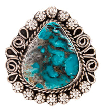 Load image into Gallery viewer, Navajo Native American Kingman Turquoise Ring Size 9 1/2 by B Lee SKU232969