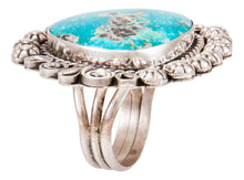 Load image into Gallery viewer, Navajo Native American Blue Ridge Turquoise Ring Size 8 3/4 by B Lee SKU232970