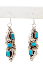 Load image into Gallery viewer, Zuni Native American Kingman Turquoise Earrings by Amy Locaspino SKU232989
