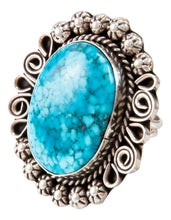 Load image into Gallery viewer, Navajo Native American Kingman Turquoise Ring Size 9 3/4 by Lee SKU233000