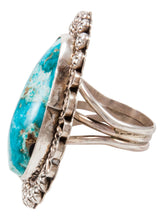 Load image into Gallery viewer, Navajo Native American Candelaria Turquoise Ring Size 9 1/4 by Lee SKU233001