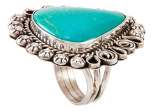 Load image into Gallery viewer, Navajo Native American Kingman Turquoise Ring Size 8 3/4 by Lee SKU233002