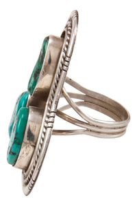 Navajo Native American Sleeping Beauty Turquoise Ring Size 7 1/2 SKU233004