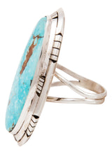 Load image into Gallery viewer, Navajo Native American Blue Ridge Turquoise Ring Size 7 by Skeets SKU233005