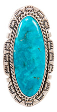 Load image into Gallery viewer, Navajo Native American Kingman Turquoise Ring Size 9 by Largo SKU233009