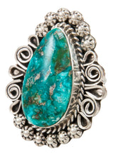 Load image into Gallery viewer, Navajo Native American Blue Ridge Turquoise Ring Size 7 by B Lee SKU233025