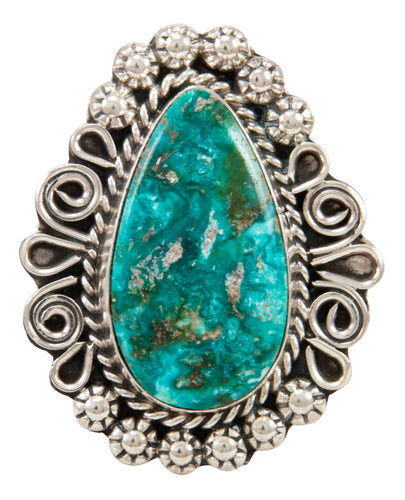 Navajo Native American Blue Ridge Turquoise Ring Size 7 by B Lee SKU233025