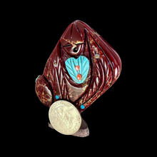 Load image into Gallery viewer, Zuni Native American Red Jasper Corn Maiden Fetish by Vickie Quandelacy SKU 233070