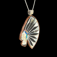 Load image into Gallery viewer, Zuni Native American Souix Inlay Pendant Necklace by Colin Coonsis SKU 233079