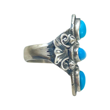 Load image into Gallery viewer, Navajo Native American Sleeping Beauty Turquoise Ring Size 7 1/4   SKU231994